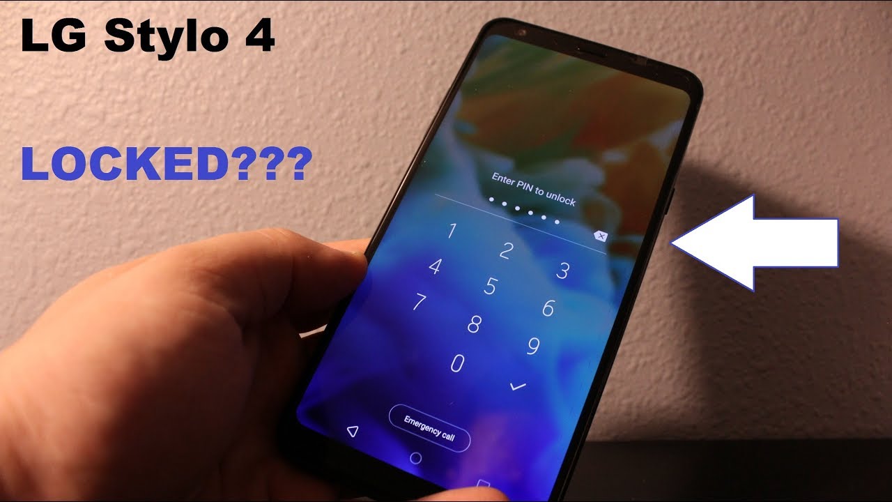 lg stylo 4 locked out